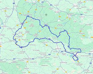Niedersachsen + Sachsen-Anhalt + Thüringen: Kyffhäusergebirge